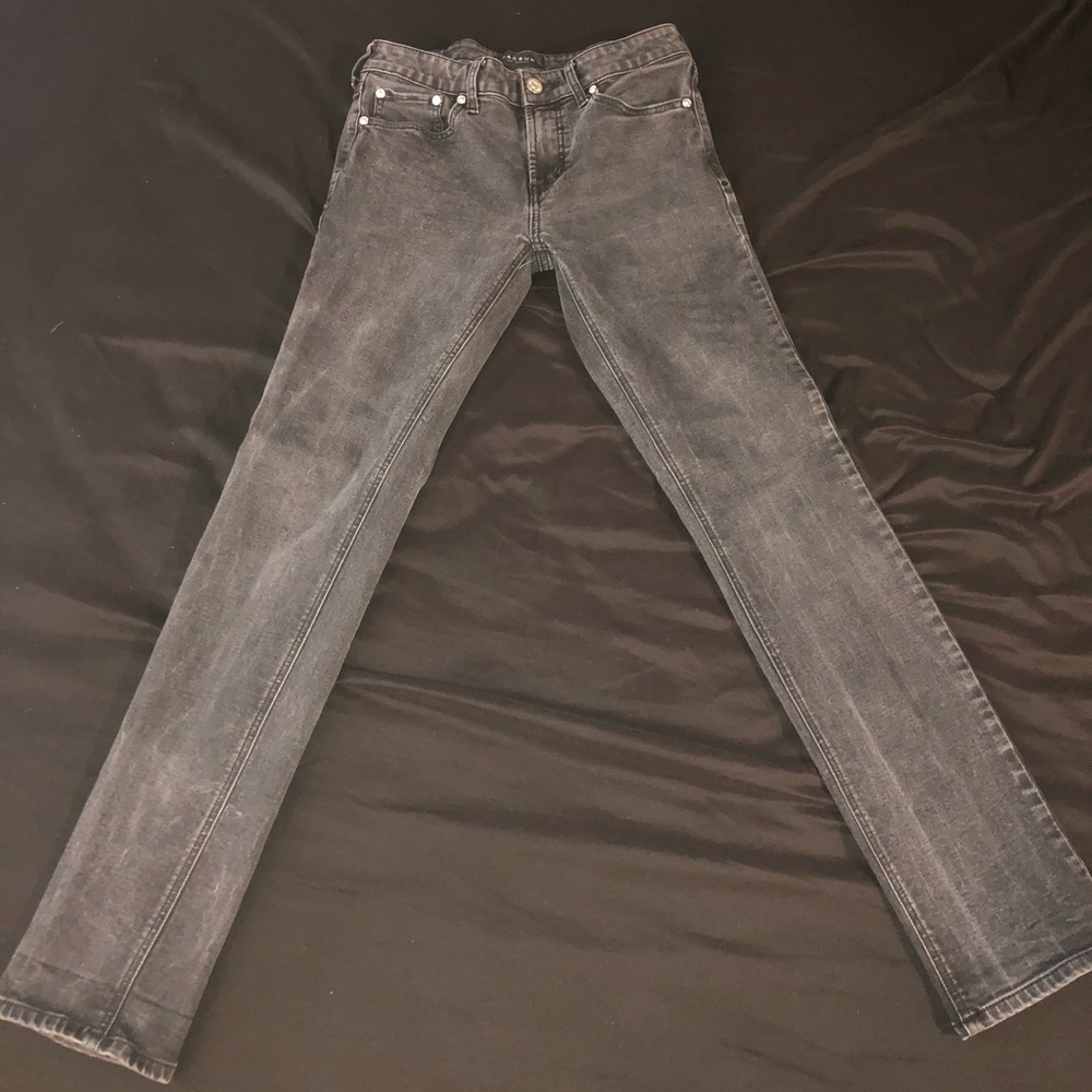 Pacsun Slim Lightwash Black Jeans